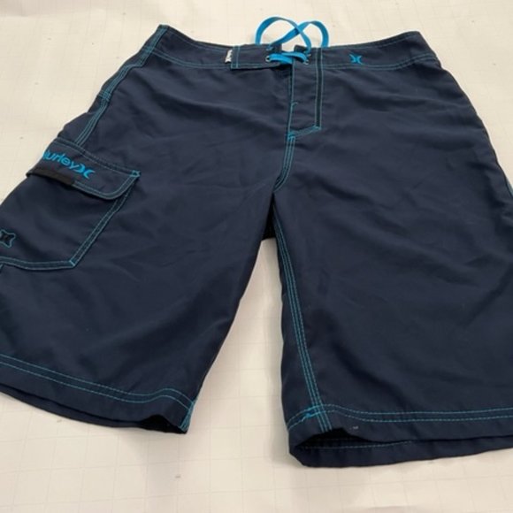 Hurley Other - Gently used Mens Hurley Board Shorts Swim Trunks size 29 BLUE